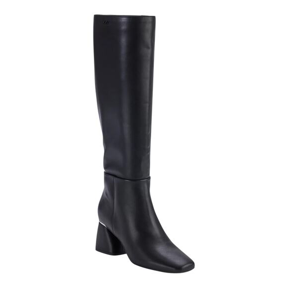 Dkny Shoes - DKNY Women's Cana Block Heel Knee High Dress Boots Black Size 9 W